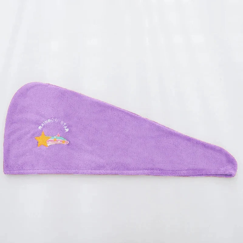 1pc Quickly Dry Hair Hat Super Absorbent Soft Bathroom Women Head Towels Girls Cute Hair Towel Hair Dry Wrap Bonnets