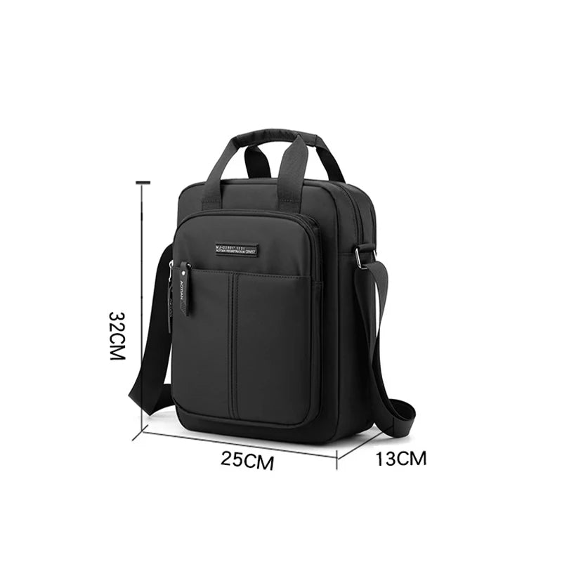 AOTIAN Vertical Men's Casual Shoulder Bag Waterproof Oxford Cloth Business Crossbody Handbag Simple and Fashionable Sling Bag