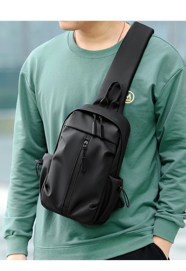 2023 New Multifunctional Chest Bag Men Chest Bag Outdoor Casual Fashion One Shoulder Crossbody Bag