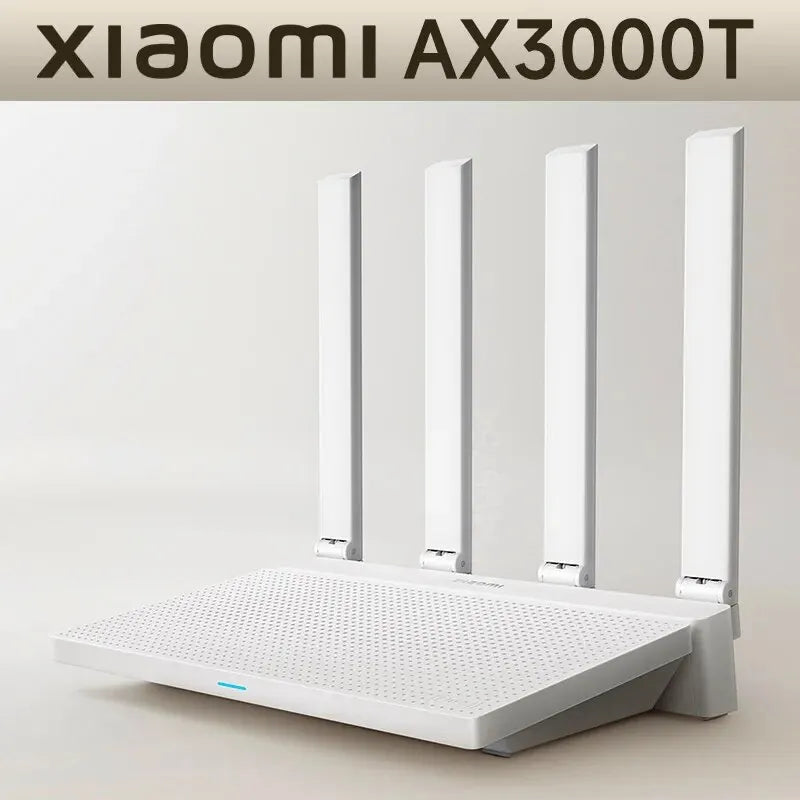 2024 NEW Original Xiaomi AX3000T Router 2.4GHz 5GHz 1.3GHz CPU 2X2 160MHz WAN LAN LED NFC Connection for Home Office Games Mi