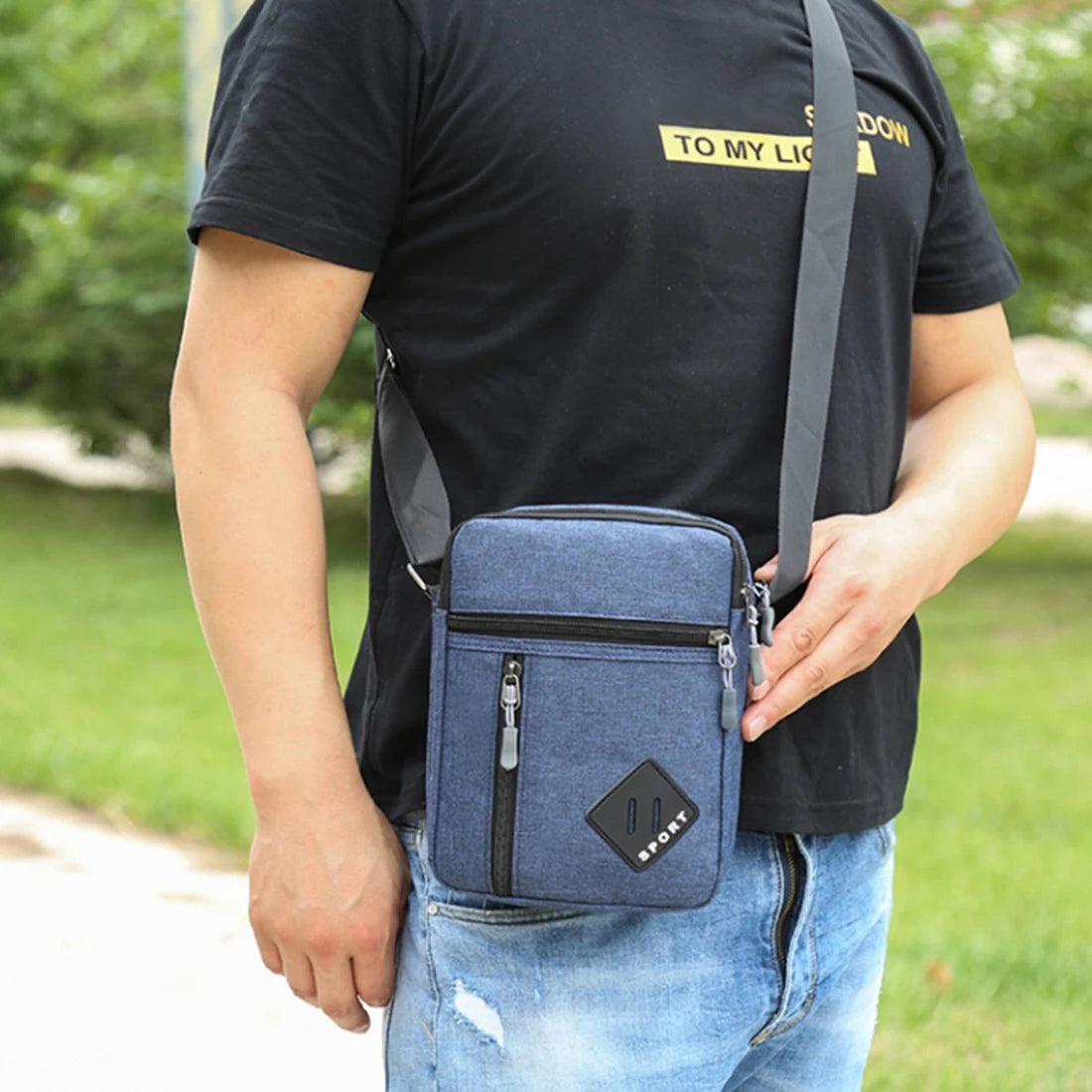 2022 Men's Messenger Bag Crossbody Shoulder Bags Men Small Sling Pack for Work Business Waterproof Oxford Packs Satchel Purse