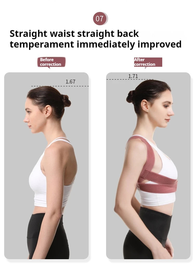 Back Brace Posture Corrector for Women and Men, Shoulder Brace Back straightener Breathable Hunchback Corrector Reshape Body