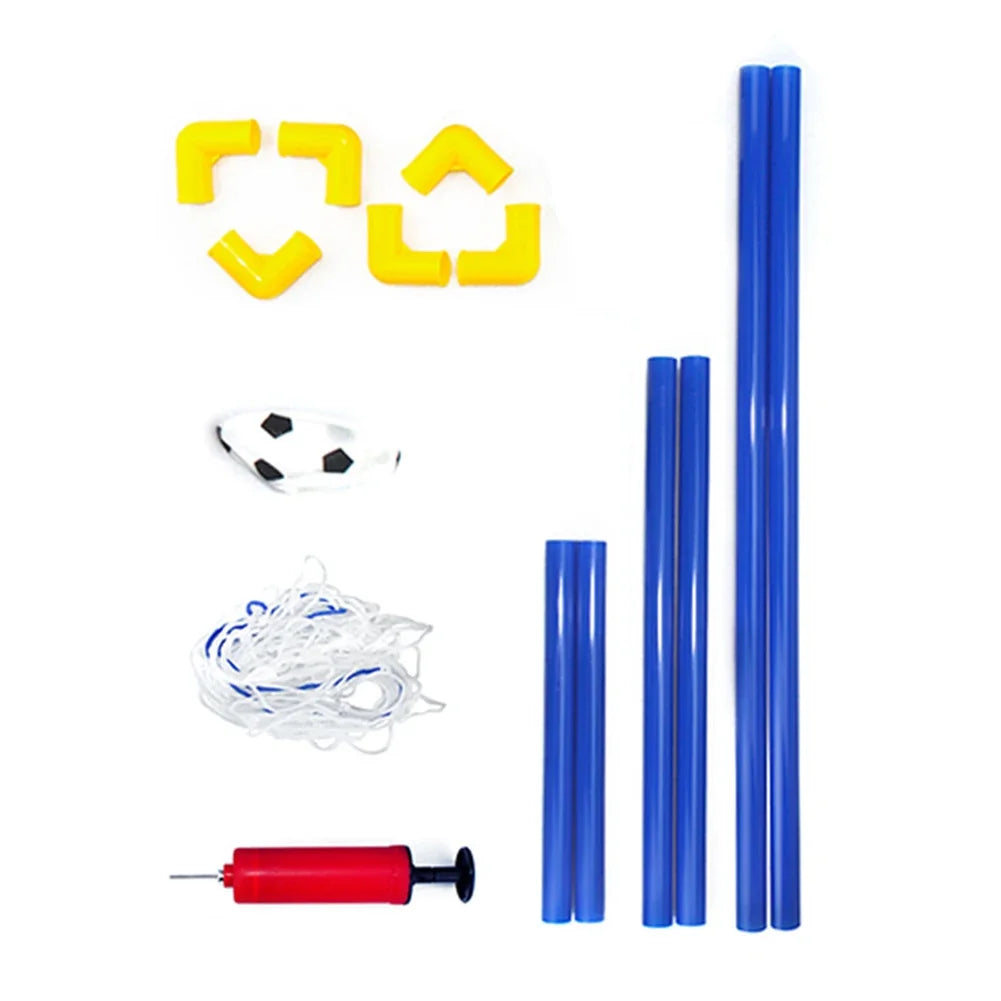 1PC Indoor Mini Folding Soccer Goal Net Plastic Football Post Frame Set Inflatable Kids Sport Toys For Indoor Outdoor Team Games