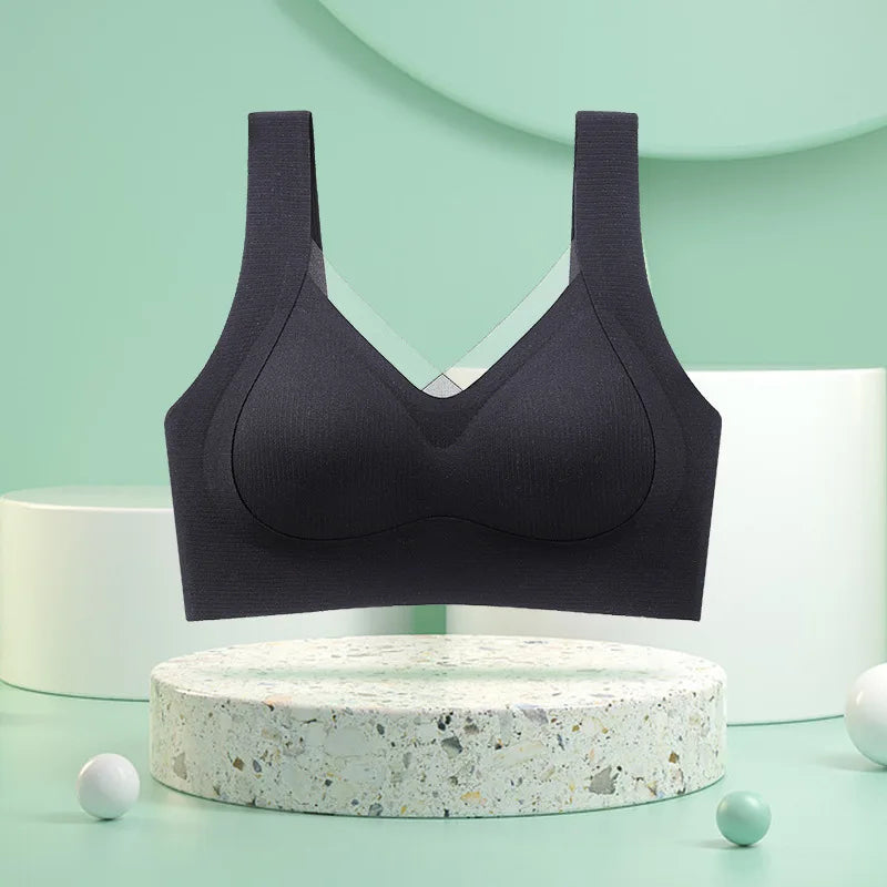 1pcs Women's Bra Breathable Gather Together No Trace Bra No Steel Ring Comfortable Large Size Underwear Vest Sport Bralette