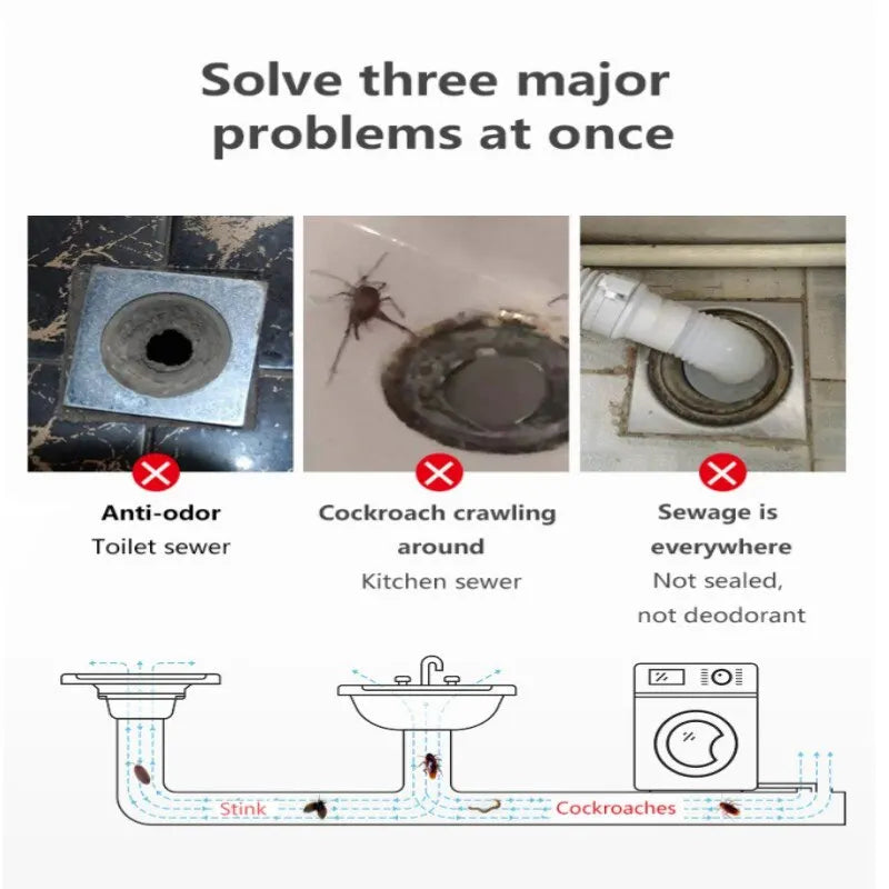 1PC Floor Drain Bullet Anti Odor Core Deodorization Drainage Pipe Toilet Core Sewer Pest Control Device No Peculiar Smell