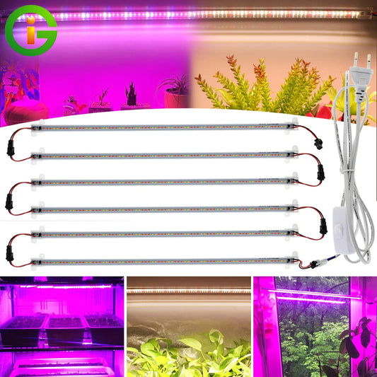 AC220V LED Grow Light 75leds LED Plant Light Bar Full Spectrum Phyto Lamp For Indoor Plants Flowers Hydroponics System