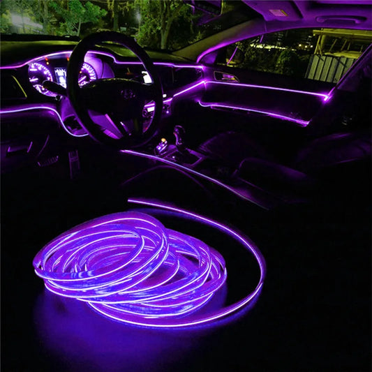 2m Car Interior LED Cold Light Stickers For Mercedes Benz W201 A Class GLA W176 CLK W209 W202 W220 W204 W203 W210 W211 W222 X204