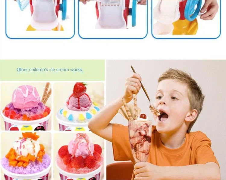 Automatic Ice Cream Maker Electric Frozen Fruit Dessert Icecream Pressing Machine Frozen Yogurt Milkshake Squeezer