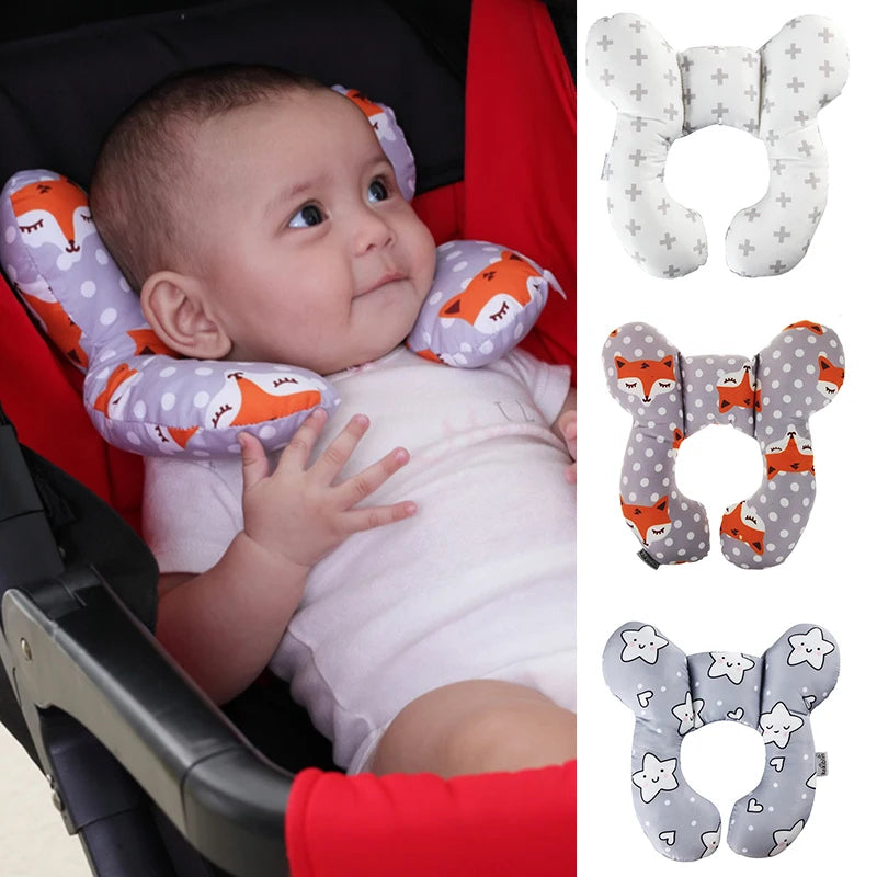 Baby Pillow Protective Travel Car Seat Head Neck Support Pillows Newborn Children U Shape Headrest Toddler Cushion 0-3 Years