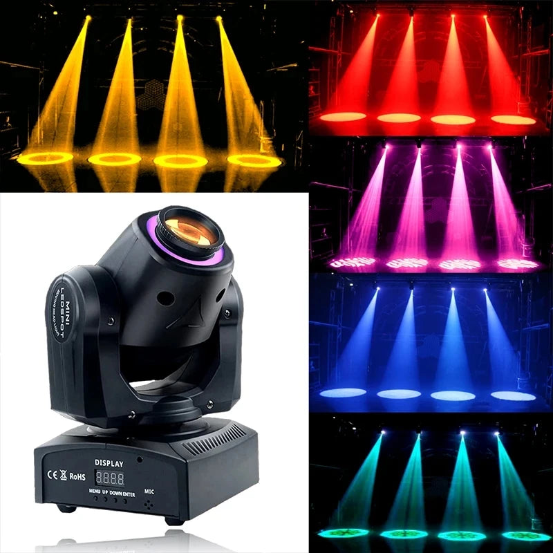 2024 LED Lights DJ Disco Shaking Head Flash 1/2/4PC 80W Moving Head Spotlight Pattern Lights Bar Club Performance Event Ballroom