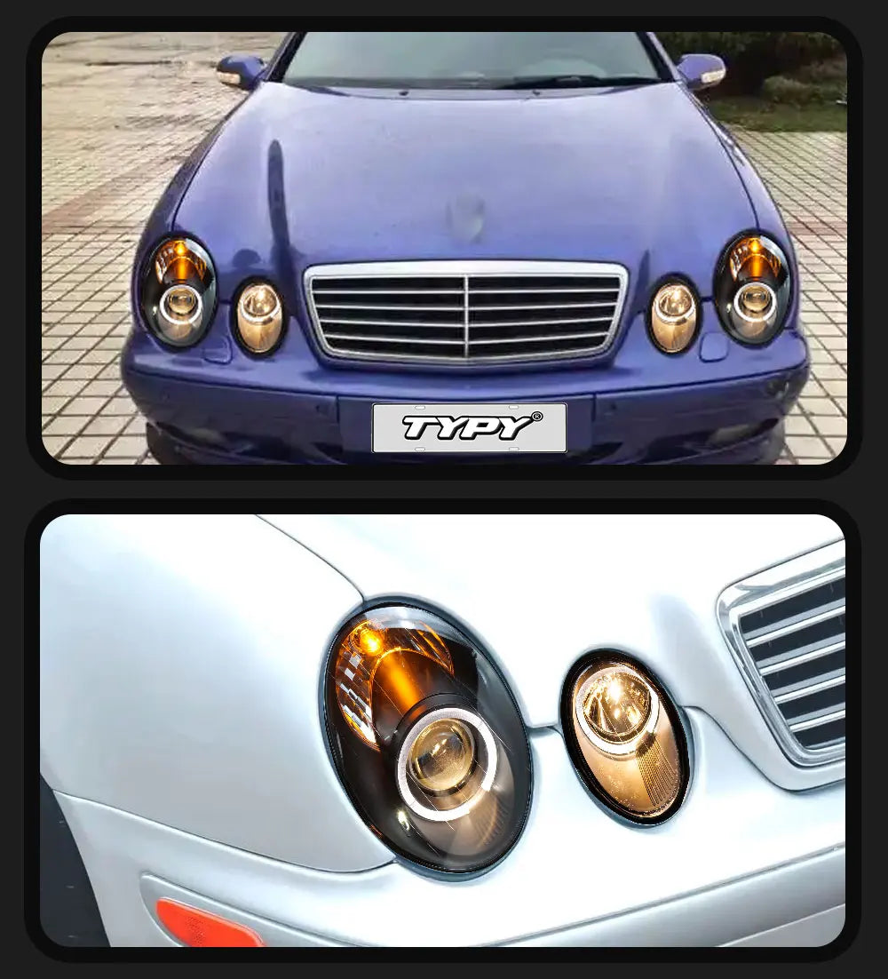 Car lights LED Head lamps For mercedes benz clk w208 1997-2003 Auto modified start dynamic lens headlight assembly