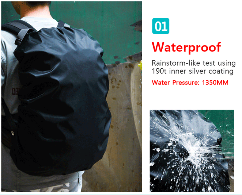 Backpack Rain Cover 20-70L Outdoor Camping Hiking Mountaineering Dust Backpack Bag Waterproof Rain Cap Cover