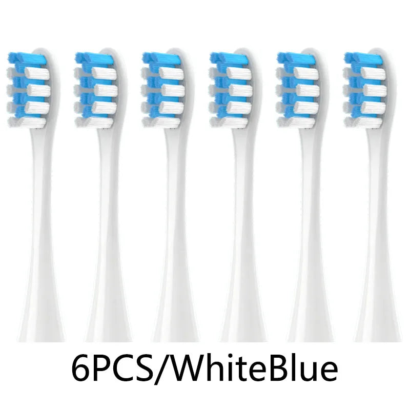 2/4/6PCS Soft Replacement Heads For Oclean X/ X PRO/ Z1/ F1 Blue Brush Heads DuPont Sonic Toothbrush Vacuum Bristle Nozzles