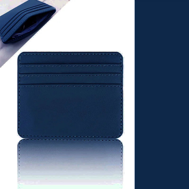 1Pc Pu Leather ID Card Holder Candy Color Bank Credit Card Box Multi Slot Slim Card Case Wallet Women Men Business Card Cover