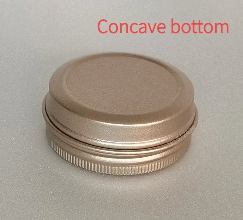 5g60g Metal Round Cosmetic Tins Aluminum Empty Candles Cans Storage Jars with Screw Lids for Lip Balm Salve Spices Alluvial Gold