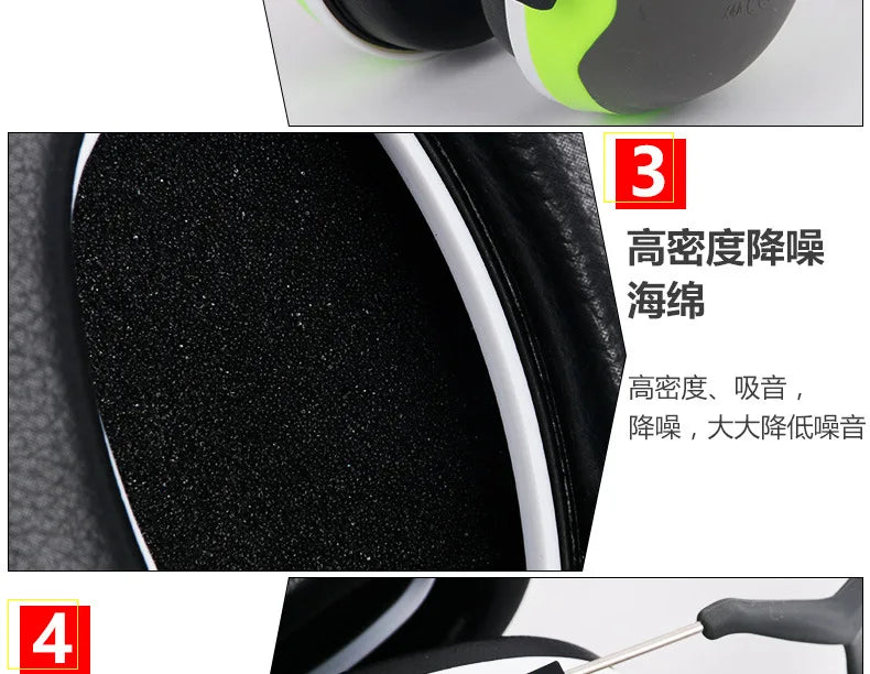 Brand Tactical Earmuffs Anti Noise Hearing Protector Noise Canceling Headphones Hunting Work Study Sleep Ear Protection Shooting