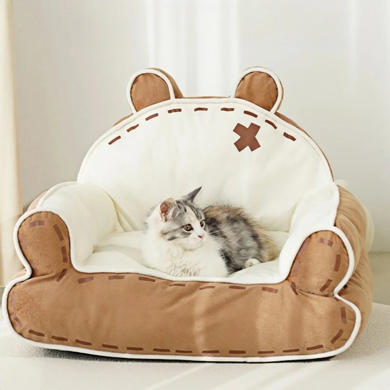 Cat Tunnel Bed for Cats Peekaboo Cat Cave Dual-Opening Cat Cave for Medium Large Cats Scratchable Donut Cat Bed Cat Donut Tunnel