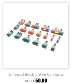 1/5/10 PCS 1 in Multiple Out Fast Electrical Connectors Universal Compact Splitter Wiring Cable Connector Push-in Terminal Block