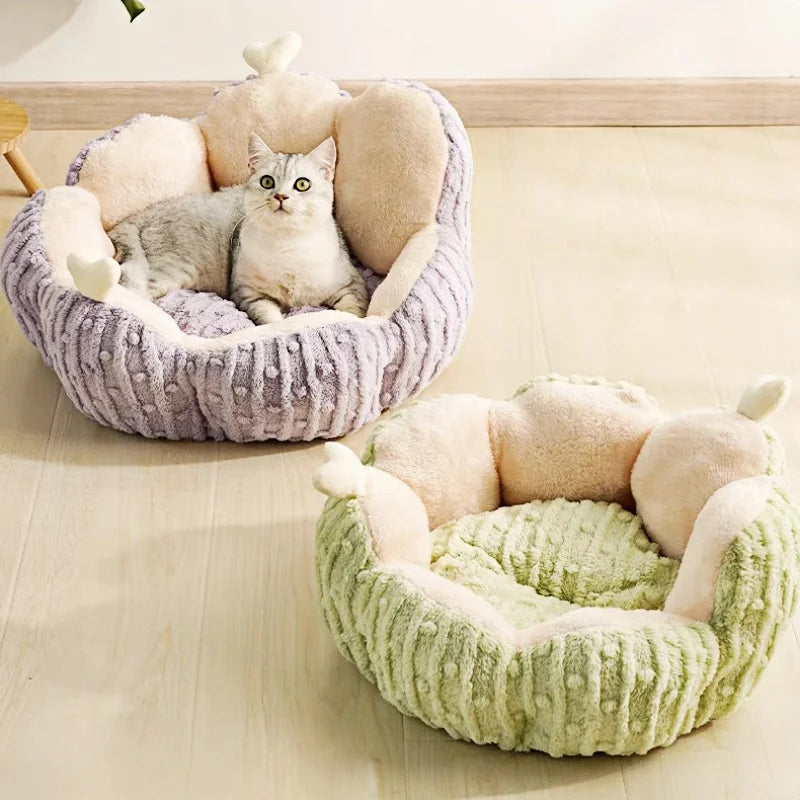 Cat Tunnel Bed for Cats Peekaboo Cat Cave Dual-Opening Cat Cave for Medium Large Cats Scratchable Donut Cat Bed Cat Donut Tunnel