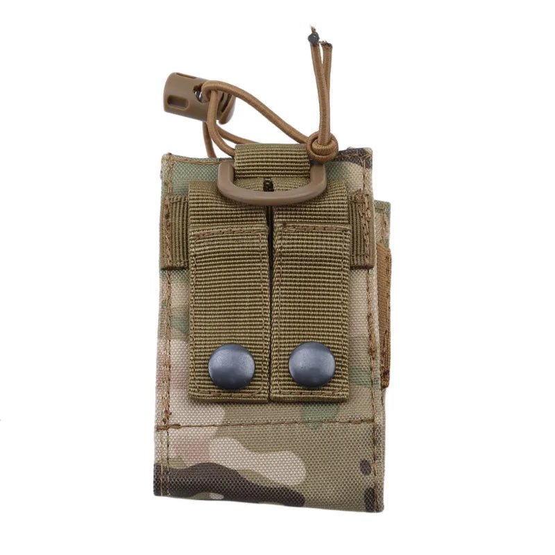 2024  Radio Pouch Hunting Walkie Talkie Holder Interphone Hanging Bag Molle Nylon Magazine Pouch Pocket Caza