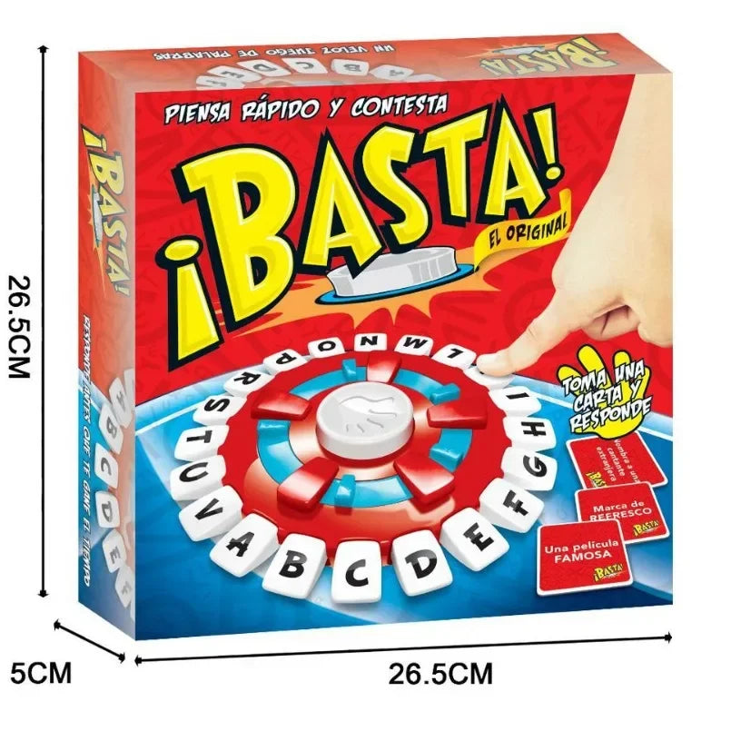 Basta Spanish Word Game Version Think Tapple Board Game Fast-paced Family Gathering Letter Toys Lengua española Juegos De Mesas