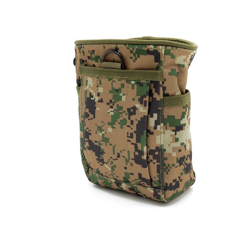 2024 New Outdoor 3-5L Camouflage Molle 600D Nylon Dump Drop Pouch Recycle Waist Pack Ammo Bags Hunting Accessories Bag Pouches