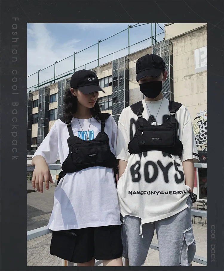 Chest Bag Street Fashion Tactical Package Multifunctional Handsome Fashion Vest Lovers Bag Sports Bag