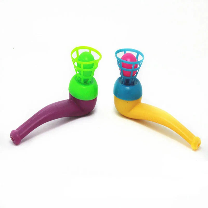 3pcs Plastic Pipe Blowing Ball Kids Toys Outdoor Games Balance Training Educational Toys Learning Toys for Children Funny Gifts