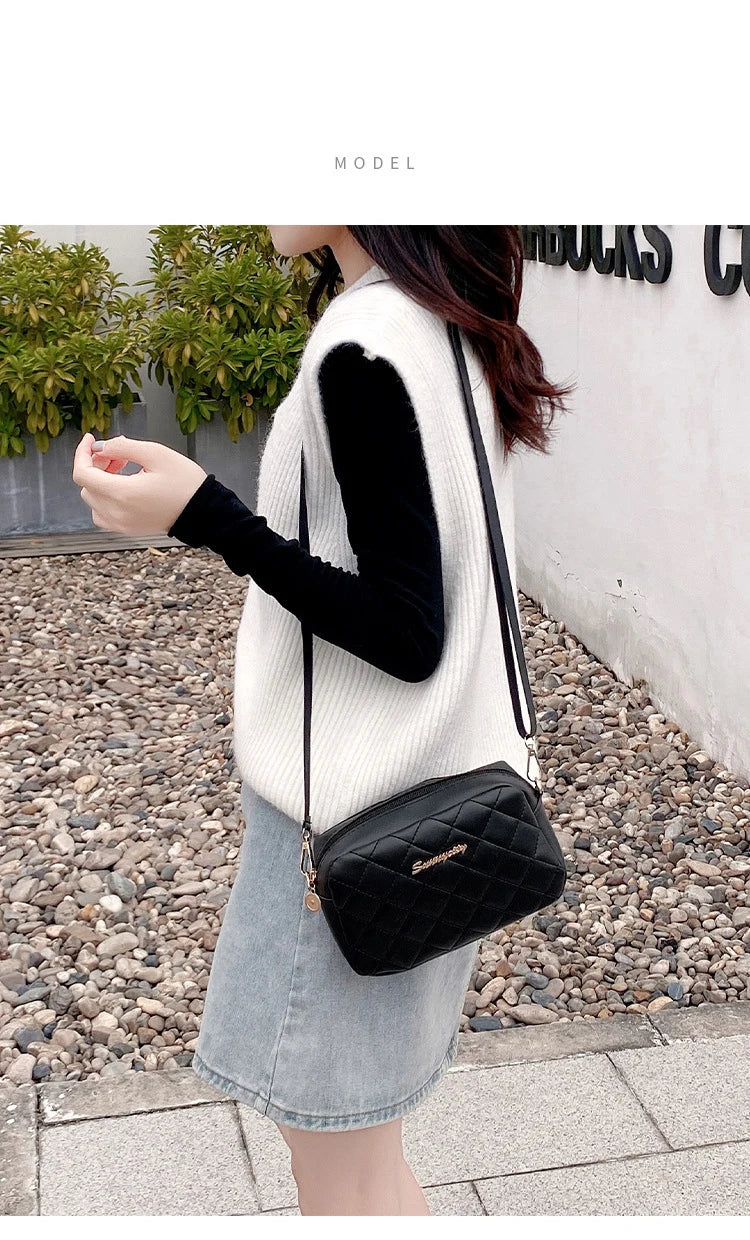 1PCS Spring Models Women's Versatile Crossbody Bag Simple Casual Large Capacity High Quality Sense of Shoulder Bag