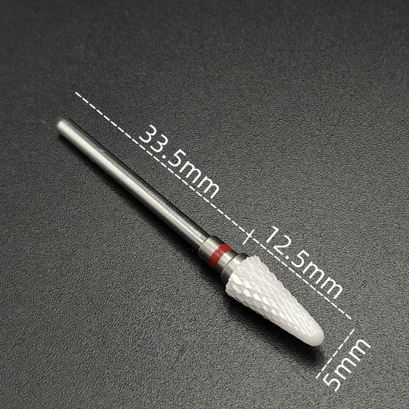 Ceramic Carbide Nail Drill Bit Rotate Burr Milling Nail Cutter Bits Electric Drill Machine For Manicure Pedicure Tools