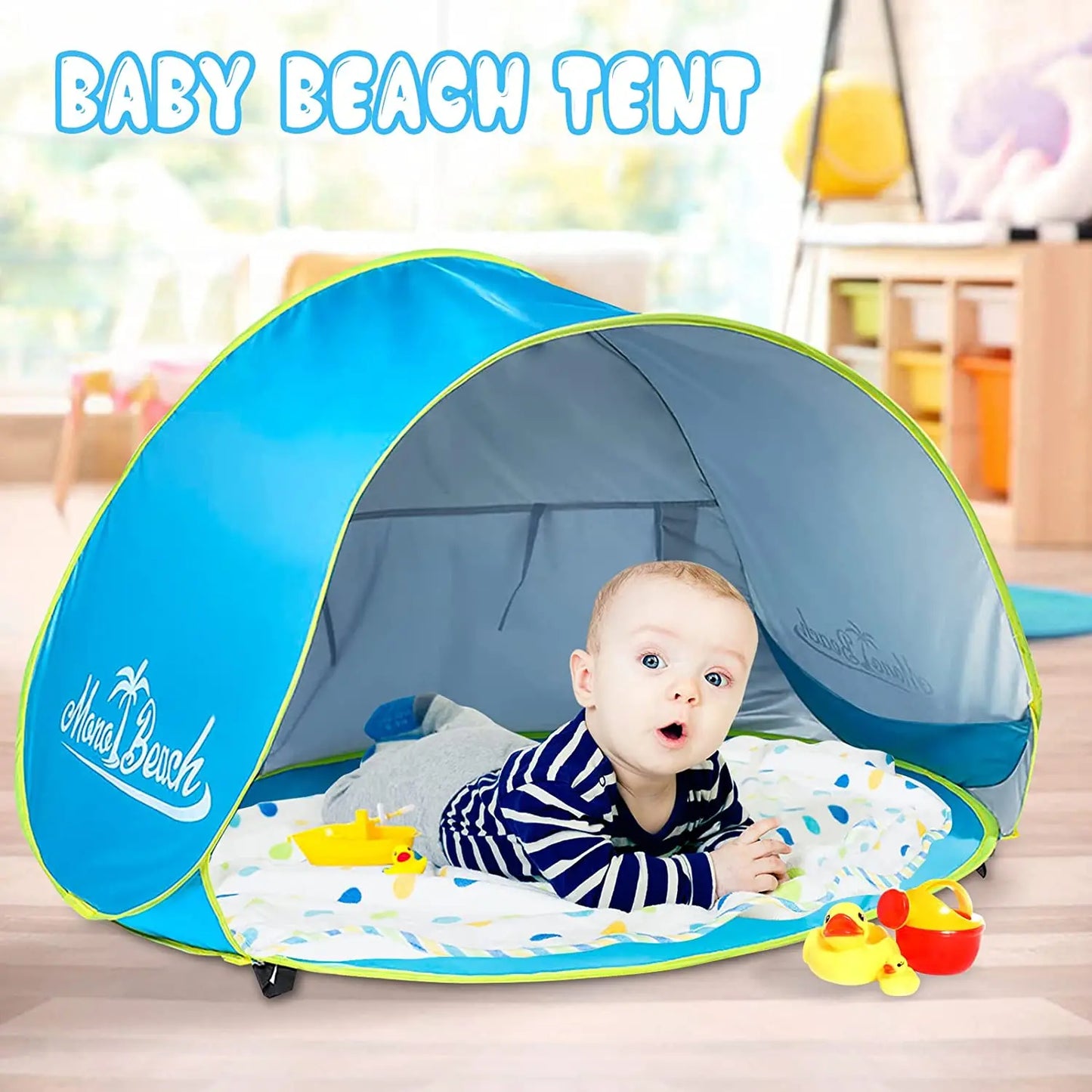 Baby Beach Tent Shade Pool UV Protection Sun Shelter Infant Outdoor Toys Swimming Pool Play House Tent Toys for Kids Children