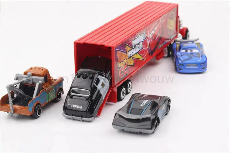 6-7pcs/Set Disney Pixar Car 3 Lightning Mcqueen Uncle Truck Jackson Storm 1:55 Diecast PVC Car Model Toys Kids Boy Xmas Kid Gift