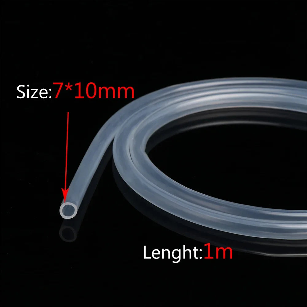 1M / 5M 10M Food Grade Clear Transparent Silicone Rubber Hose 4 5 6 7 8 9 10 11 12 14 16 mm Out Diameter Flexible Silicone Tube