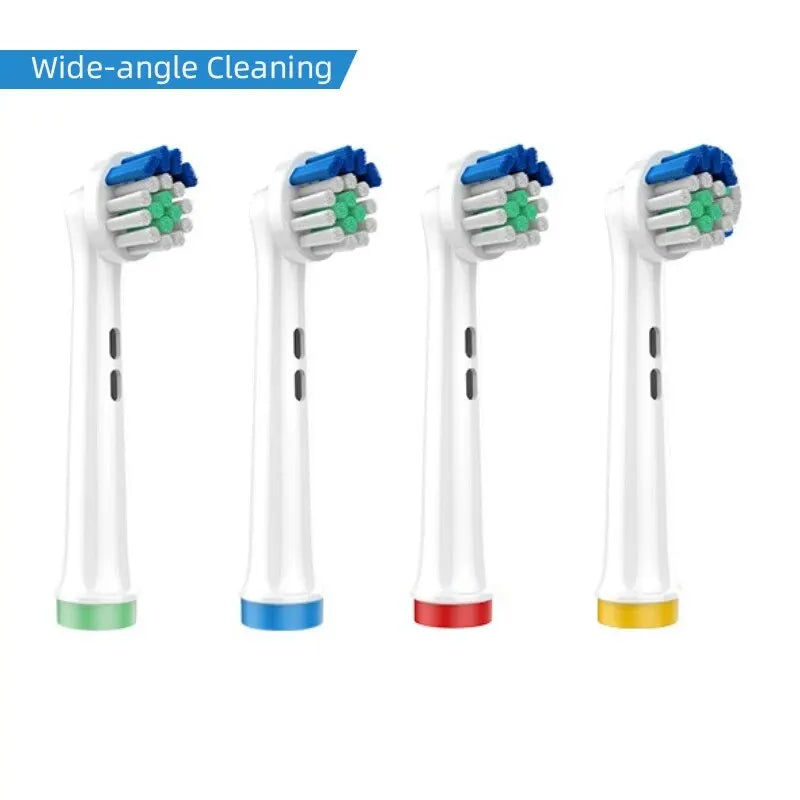 4PCS Dupont Bristle Electric Toothbrush Heads Whiten Teeth/Daily Clean/Precison Cleaning/Soft Care Teeth Function For Oral B