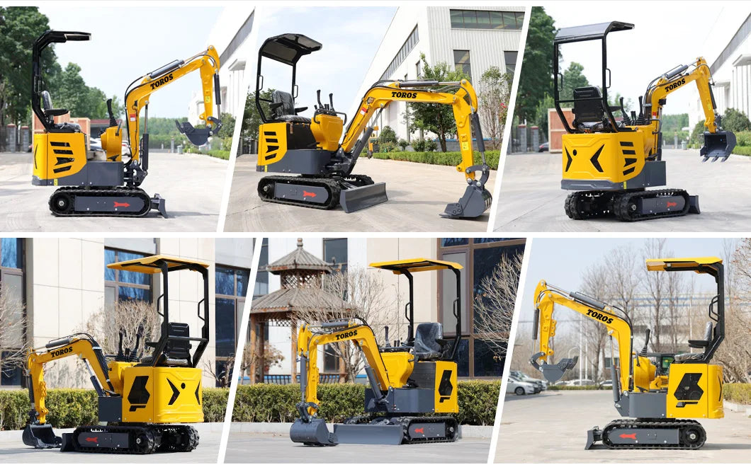 1 Ton Mini Excavator Manufacturer Kubota Engine Digger 1000 Kg Agricultural Customizable EURO 5 Mini Excavator For Sale