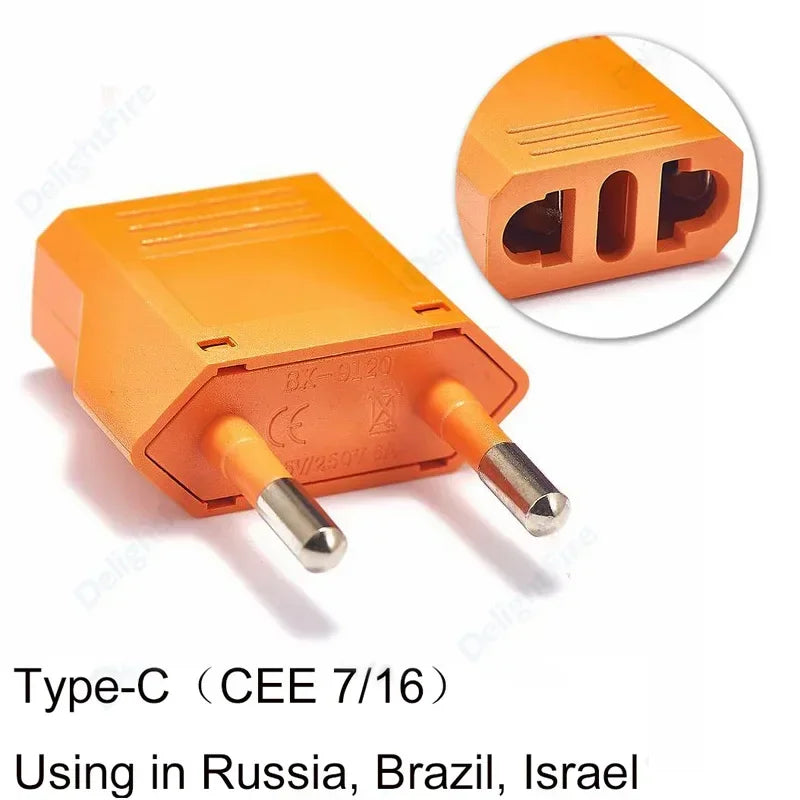 1pcs EU Adapter Travel Converter Adapter American China US To EU Plug Euro Plug electrical Adapter AC Electrical Socket Outlet