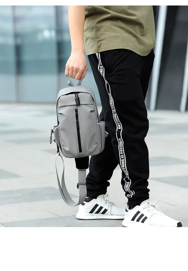 2023 New Multifunctional Chest Bag Men Chest Bag Outdoor Casual Fashion One Shoulder Crossbody Bag