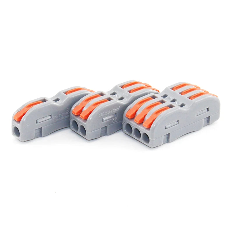 1/5/10 PCS 1 in Multiple Out Fast Electrical Connectors Universal Compact Splitter Wiring Cable Connector Push-in Terminal Block