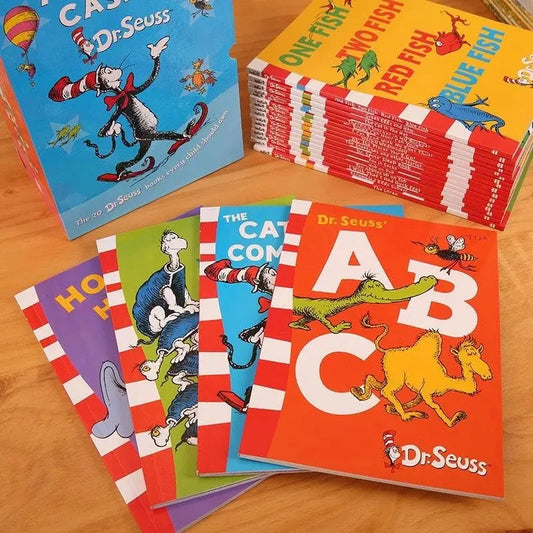 5 Books Dr.Seuss Interesting Story Parent Child Kids Early Education Picture English Book