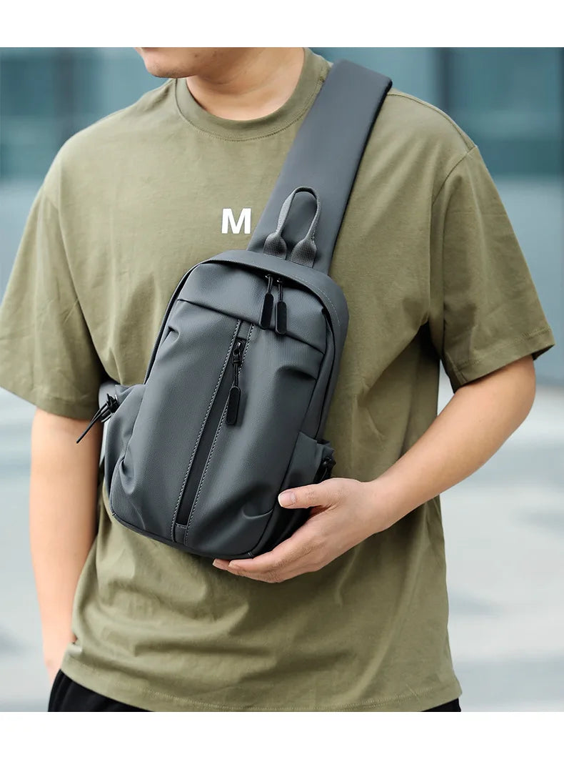 2023 New Multifunctional Chest Bag Men Chest Bag Outdoor Casual Fashion One Shoulder Crossbody Bag