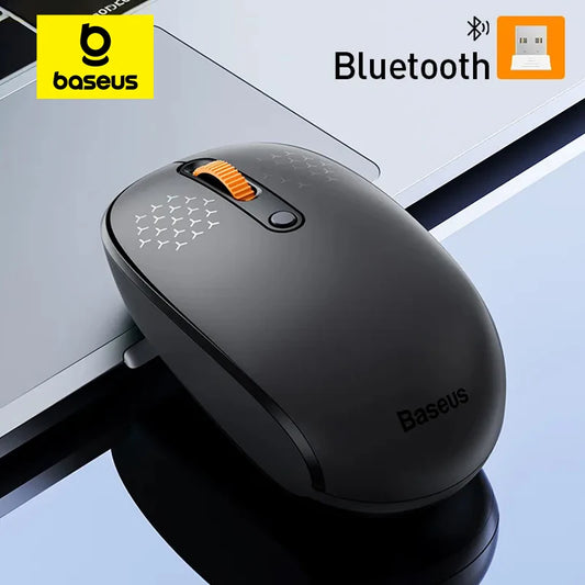 Baseus F01B Mouse Wireless Bluetooth 5.0 Mouse 1600 DPI Silent Click For MacBook Tablet Laptop PC Gaming Accessories 2.4G Mouse