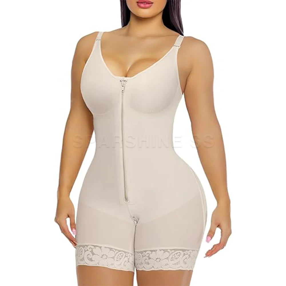 Colombianas Corset High Compression Full Body Shaper Girdles Woman Adjustable Clasps Buttock Lifter Slimming Push Up Body Shaper