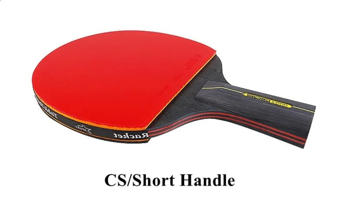 6 Star Table Tennis Racket 2PCS Professional Ping Pong Racket Set Pimples-in Rubber Hight Quality Blade Bat Paddle with Bag