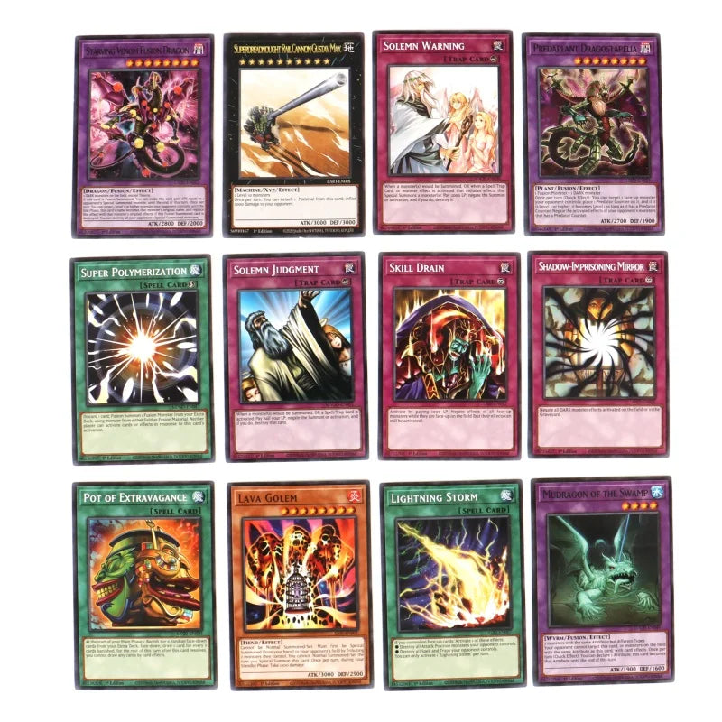 66-148PCS Yugioh Cards with Tin Box Yu Gi Oh Card English Holographic Golden Letter Duel Links Game Card Blue Eyes Exodia