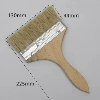 5pcs Paint Brush Wooden Handle BBQ Brush 1/2/4/5/6 Inch Soft Hair Painting Brushes for Wall and Furniture Paint Tool Set