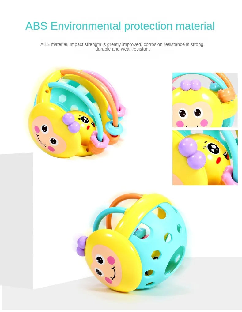 1 Pc 10cm Baby Toy Catch Ball Bendy Baby Walker Rattles Develop Intelligence Ball 0-12 Months Plastic Bell Rattle Doll