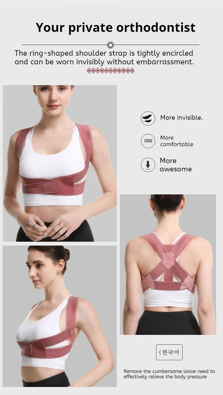 Back Brace Posture Corrector for Women and Men, Shoulder Brace Back straightener Breathable Hunchback Corrector Reshape Body