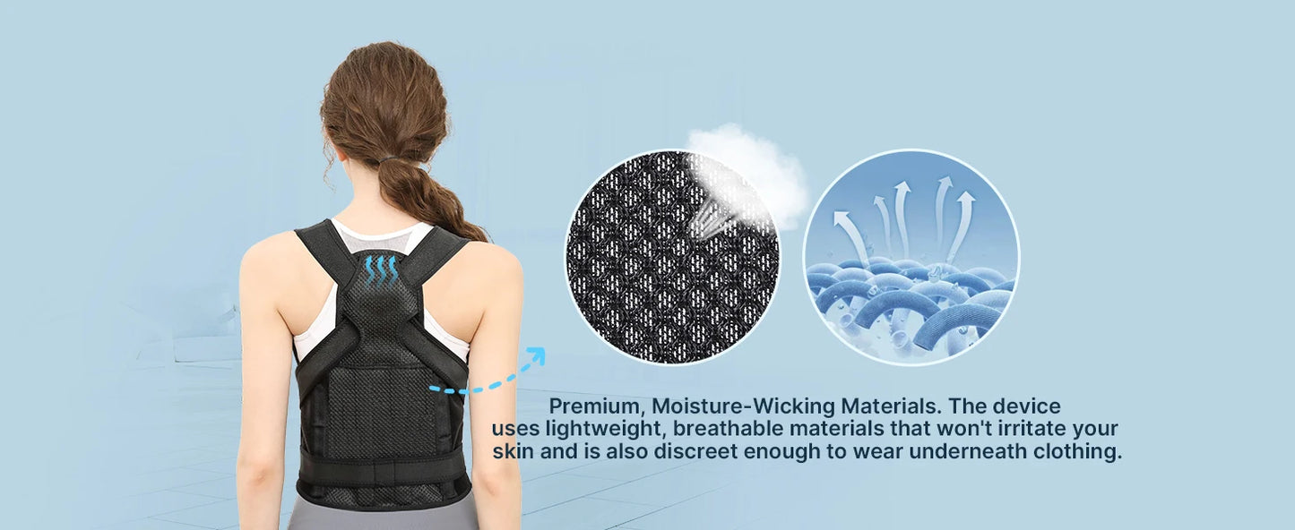 Back Brace Posture Corrector for Women & Men, Back Straightener Posture Corrector, Scoliosis and Hunchback Correction,Back Pain