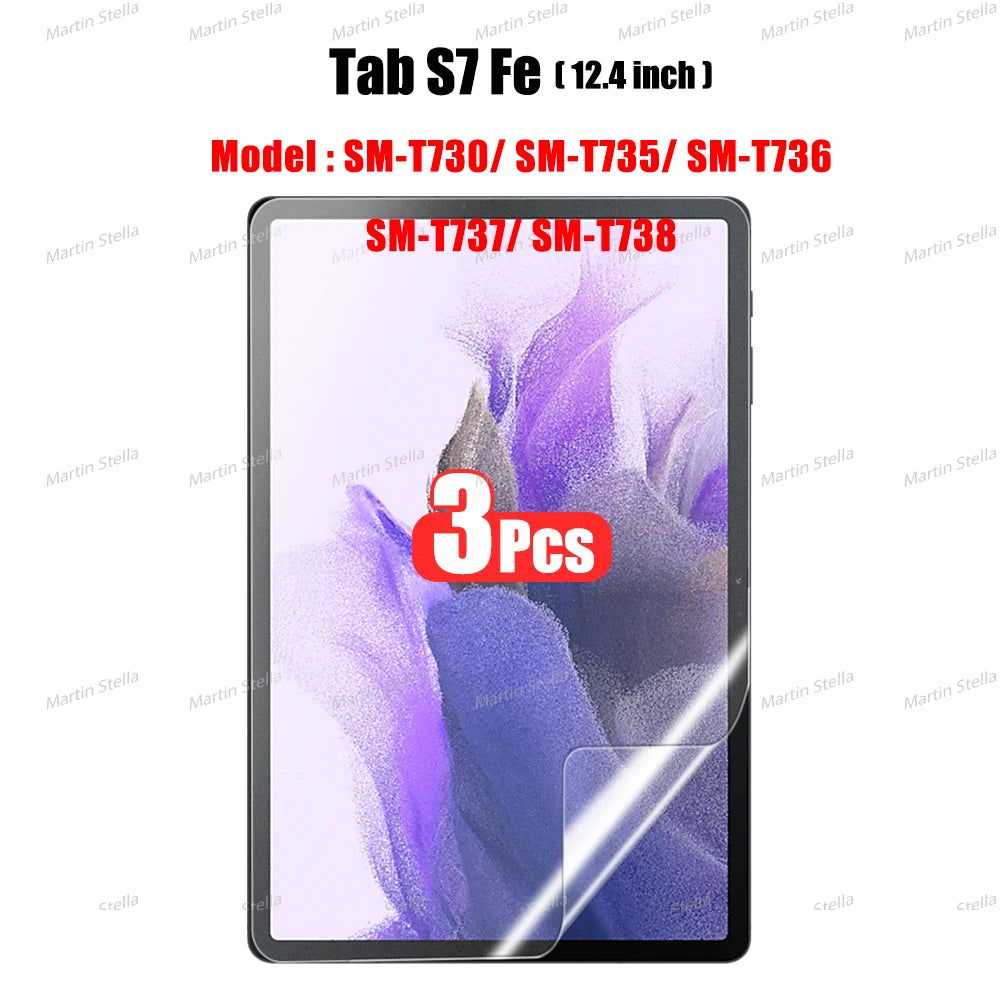 3Pcs Paper Feel Like Screen Protector for Samsung Galaxy Tab S7 S8 S9 Plus Ultra A9 Samsung tab S6 Lite s7 s9 fe A8 A7 No Glass