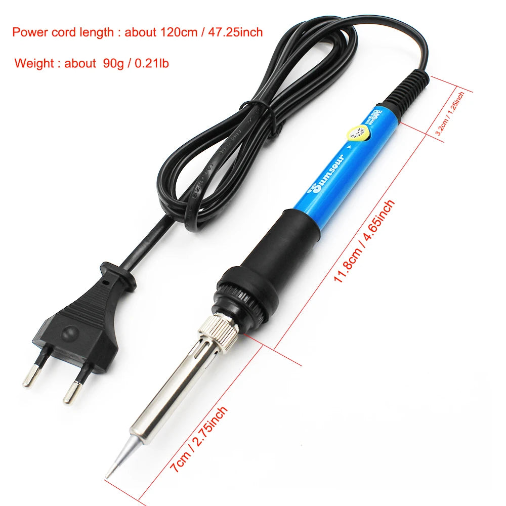 60W/80W Electric Soldering Iron Adjustable Temperature Digital Display Electronic Welding Repair Tools With Solder Tin Iron Tips